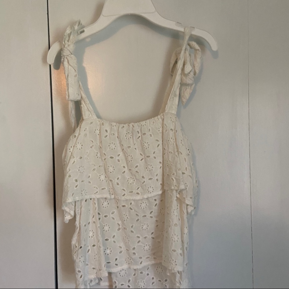 SOLD! American Eagle Eyelet Tie Shoulder Tank - Picture 6 of 6